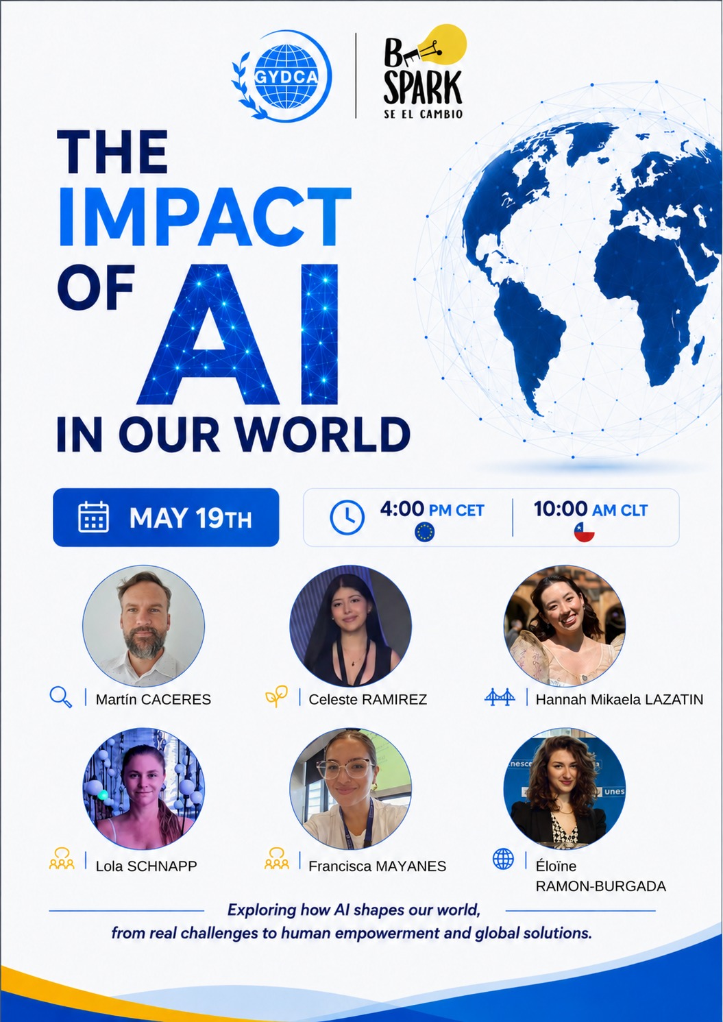 Poster for The Impact of AI in Our World webinar